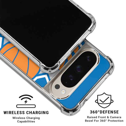 NBA New York Knicks Large Logo Pixel 9/9 Pro Clear Case